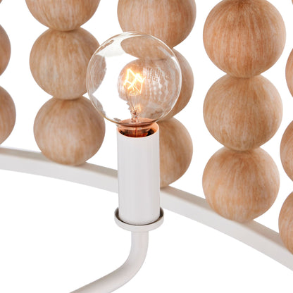 Holcroft 32 1/4"W Sugar White and Sandstone Pendant Light