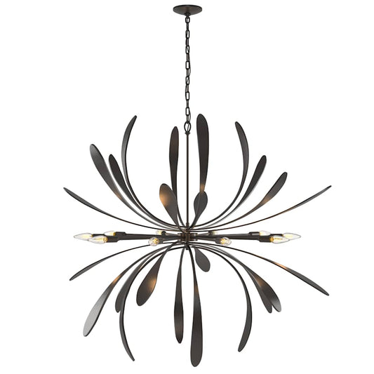 Hubbardton Forge Dahlia 10 Light 49" Wide Abstract Sputnik Chandelier