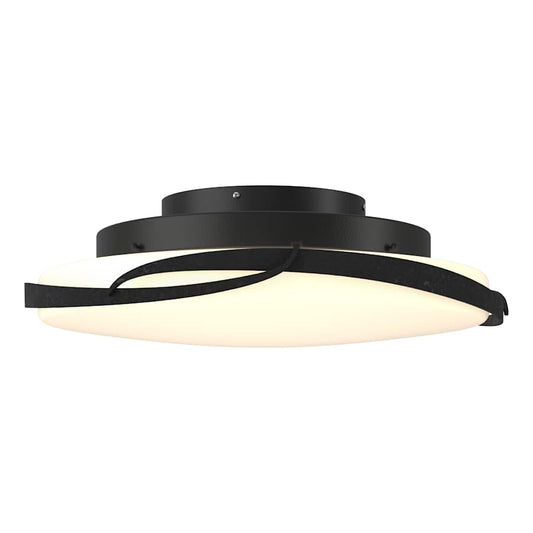 Hubbardton Forge Flora 24" Wide LED Flush Mount Bowl Ceiling Fixture with Customizable Glass Shade