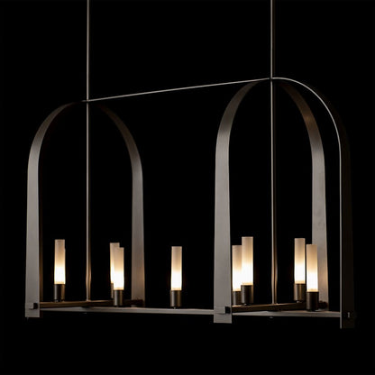 Hubbardton Forge Triomphe 9 Light 41" Wide Linear Pendant