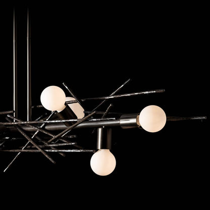 Hubbardton Forge Brindille 8 Light 54" Wide LED Abstract Linear Pendant