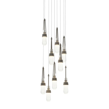 Hubbardton Forge Link 9 Light 21" Wide Multi Light Pendant