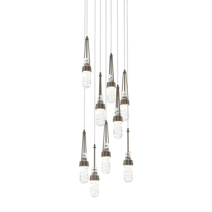 Hubbardton Forge Link 9 Light 21" Wide Multi Light Pendant