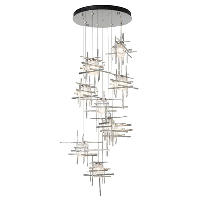 Hubbardton Forge Tura 9 Light 30" Wide Abstract Multi Light Pendant