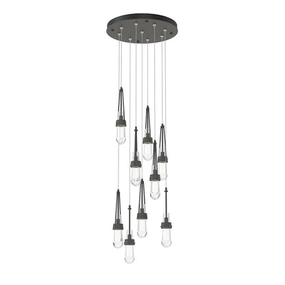 Hubbardton Forge Link 9 Light 21" Wide Multi Light Pendant