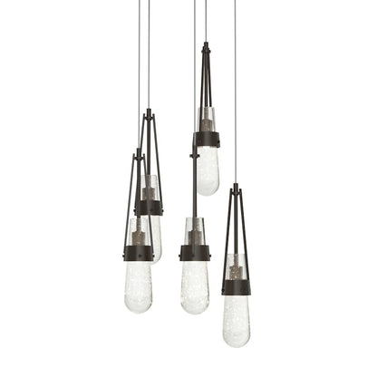 Hubbardton Forge Link 5 Light 13" Wide Multi Light Pendant