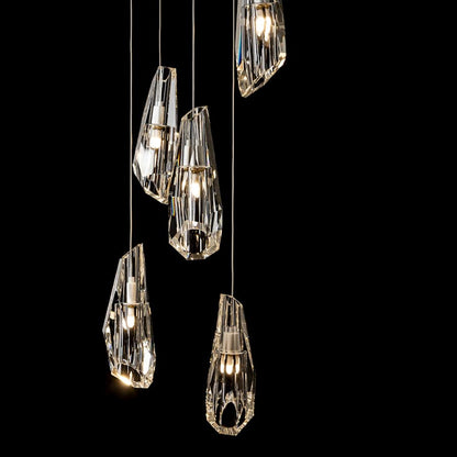 Hubbardton Forge Luma 5 Light 15" Wide Crystal Multi Light Pendant