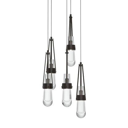 Hubbardton Forge Link 5 Light 13" Wide Multi Light Pendant