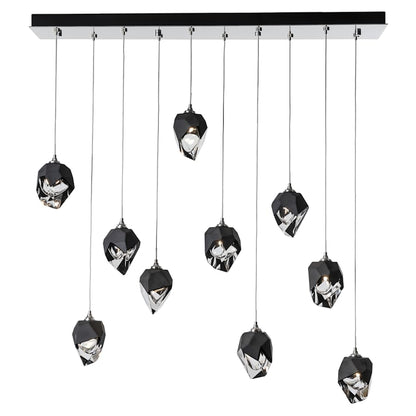 Hubbardton Forge Chrysalis 10 Light 45" Wide Linear Pendant