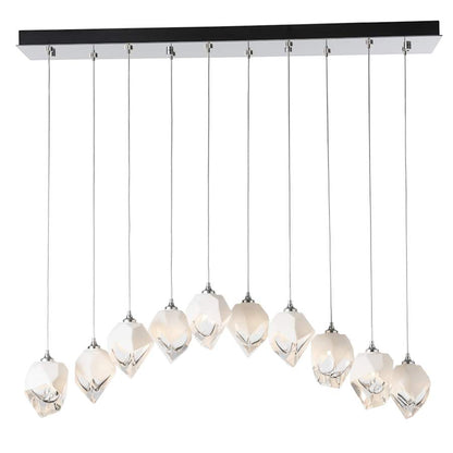 Hubbardton Forge Chrysalis 10 Light 45" Wide Linear Pendant