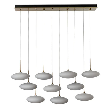 Hubbardton Forge Clouds 10 Light 48" Wide Linear Pendant