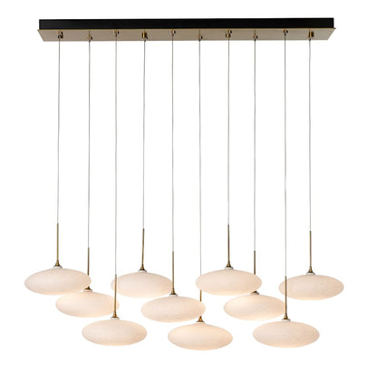 Hubbardton Forge Clouds 10 Light 48" Wide Linear Pendant