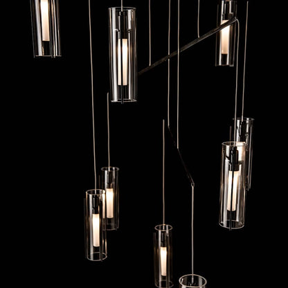Hubbardton Forge Exos 10 Light 35" Wide Multi Light Pendant