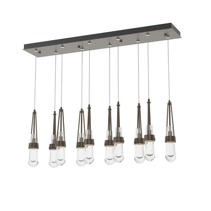 Hubbardton Forge Link 10 Light 45" Wide Linear Pendant