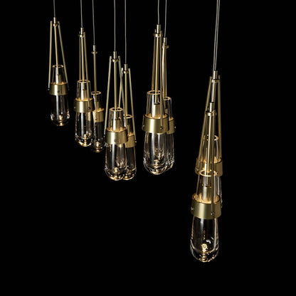 Hubbardton Forge Link 10 Light 45" Wide Linear Pendant