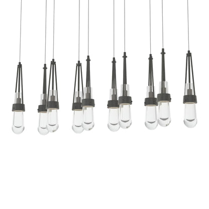 Hubbardton Forge Link 10 Light 45" Wide Linear Pendant