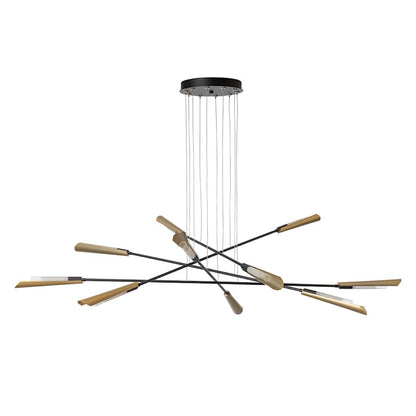 Hubbardton Forge Flight 10 Light 74" Wide Multi Light Pendant