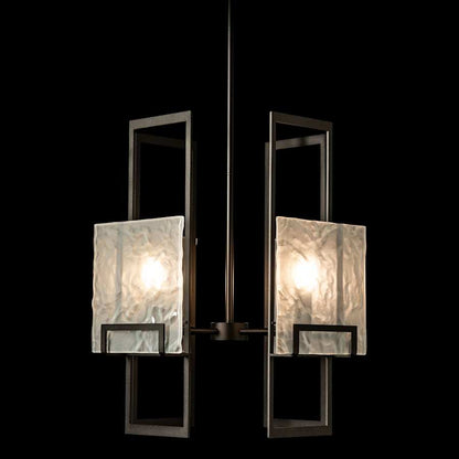 Hubbardton Forge Geo 4 Light 21" Wide Chandelier