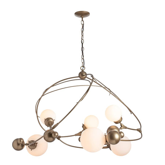 Hubbardton Forge Sprig 6 Light 49" Wide Abstract Chandelier