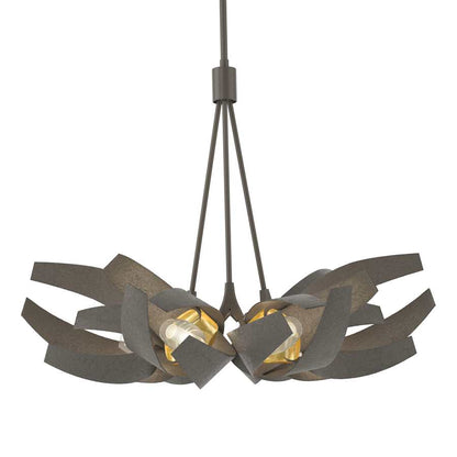 Hubbardton Forge Corona 6 Light 27" Wide Chandelier