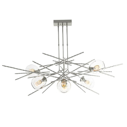 Hubbardton Forge Griffin 6 Light 63" Wide Multi Light Pendant