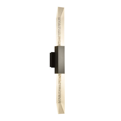 Hubbardton Forge Refraction 2 Light 36" Tall LED Outdoor Wall Sconce