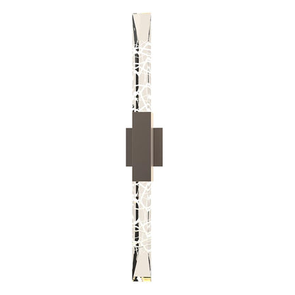 Hubbardton Forge Refraction 2 Light 36" Tall LED Outdoor Wall Sconce