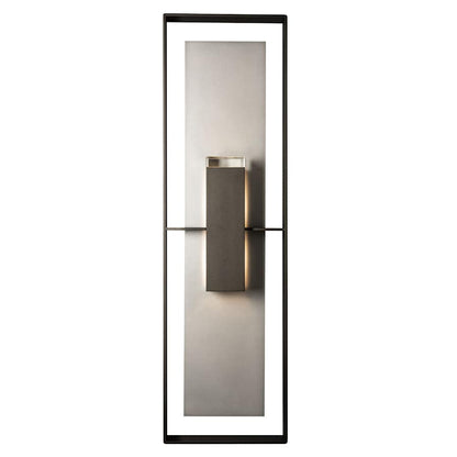 Hubbardton Forge Shadow Box 2 Light 45" Tall Outdoor Wall Sconce