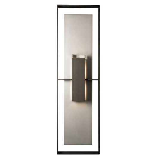 Hubbardton Forge Shadow Box 2 Light 45" Tall Outdoor Wall Sconce