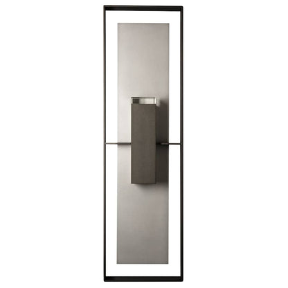 Hubbardton Forge Shadow Box 2 Light 45" Tall Outdoor Wall Sconce