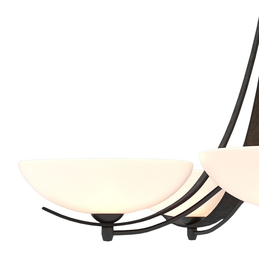 Hubbardton Forge Aegis 31 1/4"W Black 5-Light Chandelier