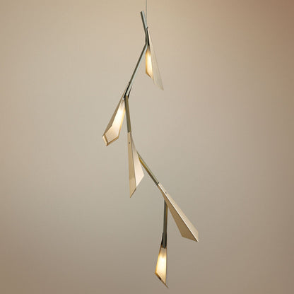 Hubbardton Forge Quill 46 1/2"H LED Gold Linear Pendant