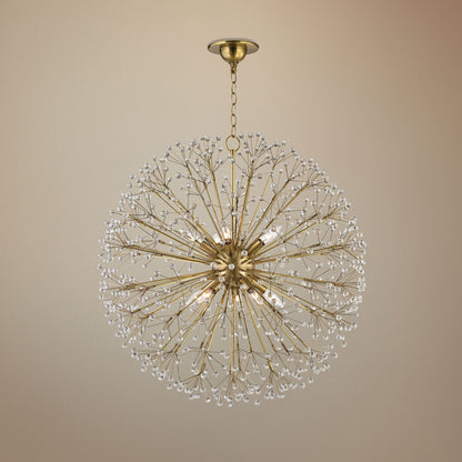 Hudson Valley Dunkirk 30" Wide Aged Brass Chandelier