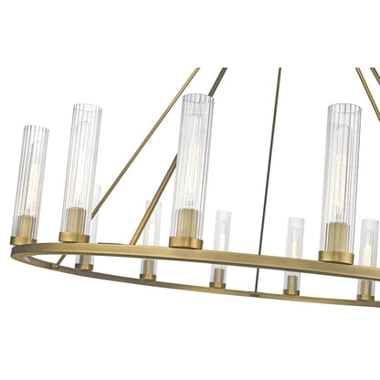 James Allan Hartman 15 Light 60" Wide Pillar Candle Ring Chandelier