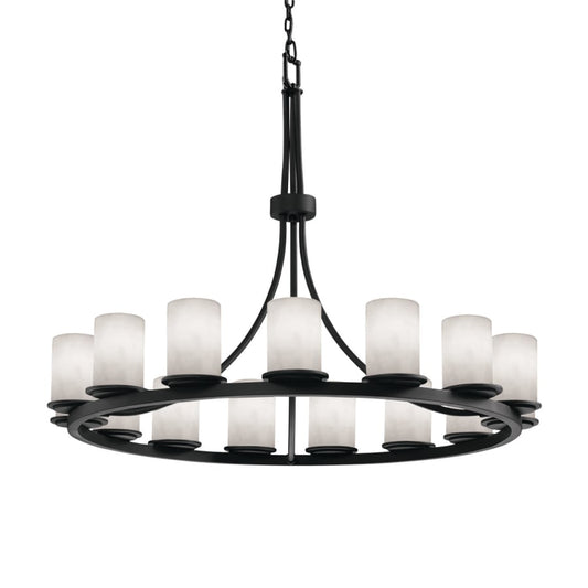 Justice Design Group Dakota 21 Light Ring Chandelier from the Clouds Collection