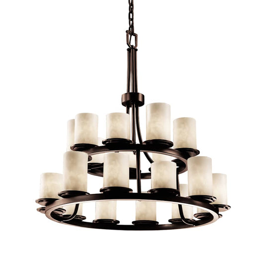 Justice Design Group Clouds 33" Wide Ring Chandelier