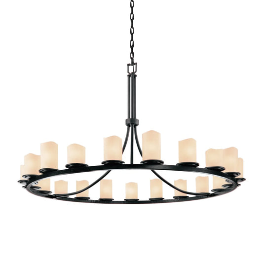 Justice Design Group CandleAria 21 Light 60" Wide Pillar Candle Style Chandelier