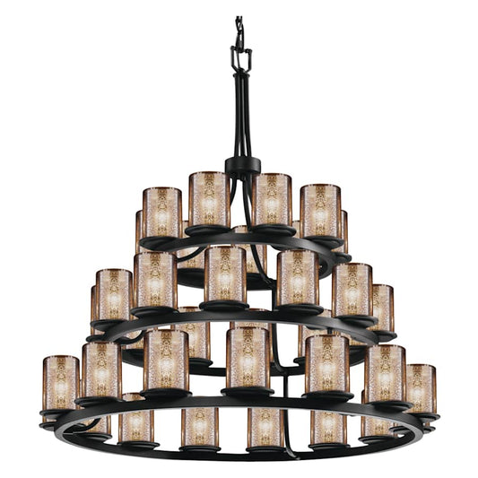 Justice Design Group Fusion 42" Wide Ring Chandelier