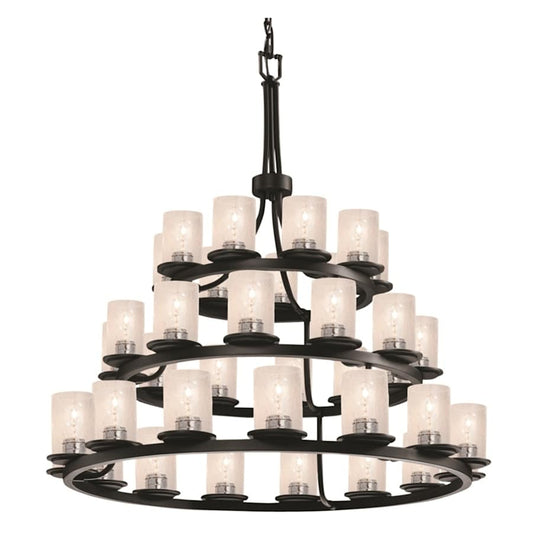 Justice Design Group Fusion 42" Wide Ring Chandelier