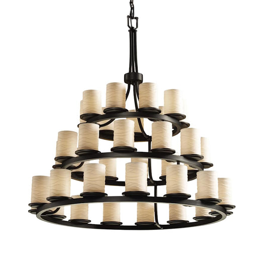 Justice Design Group Limoges 42" Wide Ring Chandelier