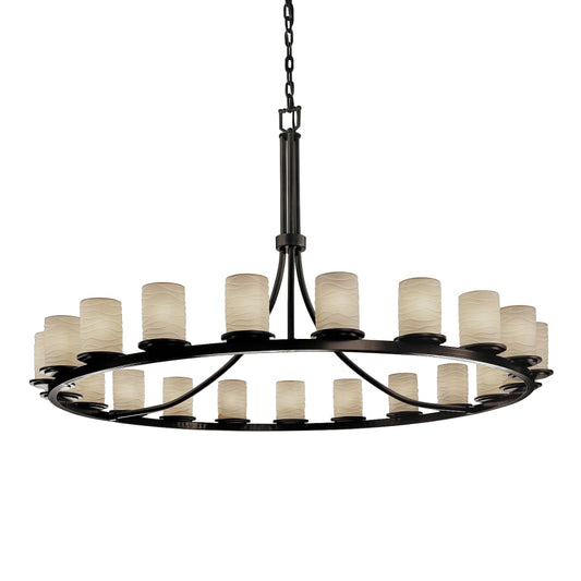 Justice Design Group Limoges 21 Light 1 Tier Chandelier