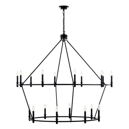 Kichler Carrick 18 Light 55" Wide Taper Candle Ring Chandelier