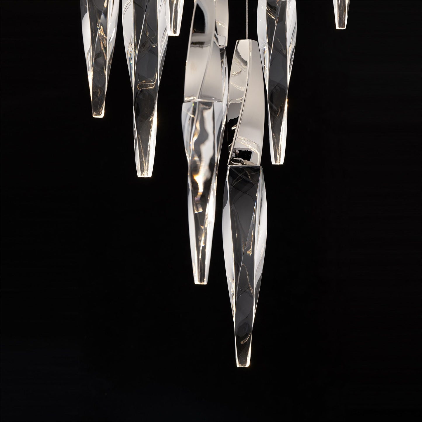 Kindjal 18"H x 20"W 13-Light Crystal Multi-Light Pendant in Aged