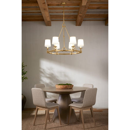 Kohler Lighting Terret 6 Light 36" Wide Taper Candle Ring Chandelier