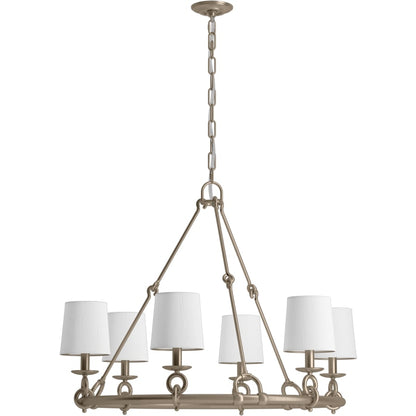 Kohler Lighting Terret 6 Light 36" Wide Taper Candle Ring Chandelier