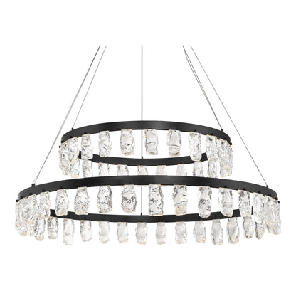 Kovacs Artic Glacier 49" Wide LED Crystal Ring Chandelier