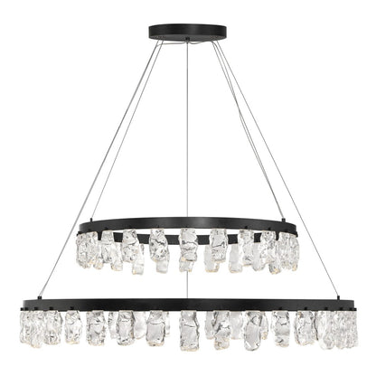 Kovacs Artic Glacier 49" Wide LED Crystal Ring Chandelier