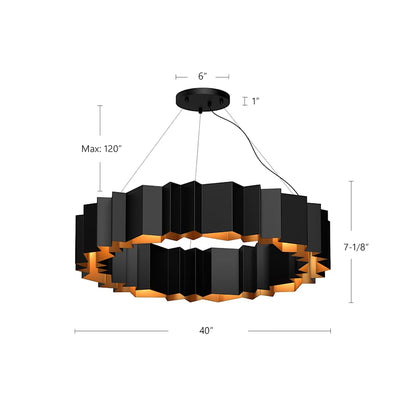 Kuzco Lighting Akira 12 Light Ring Chandelier
