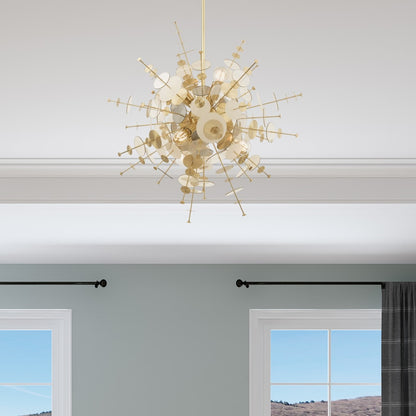 Livex Lighting Circulo 6 Light 30" Wide Sputnik Chandelier