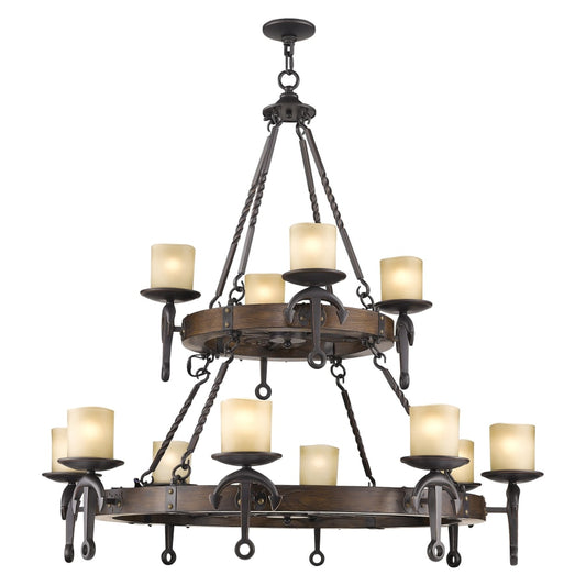 Livex Lighting Cape May 12 Light 2 Tier Chandelier